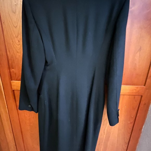 Vintage Fitted Black Double Breasted Tuxedo Jacket - Women's 8 - Picture 6 of 8